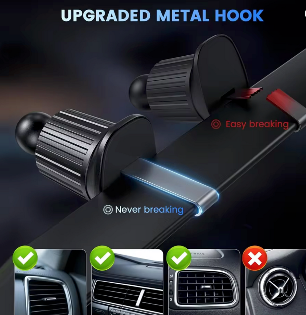Cargador Inalámbrico Magnético para Auto de Carga Rápida de 30W, Soporte para Teléfono con Luz LED para iPhone 12, 13, 14, 15, 16, 17, Pro Max