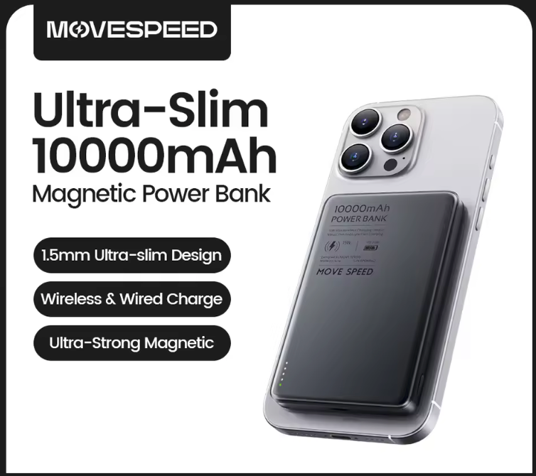 MOVESPEED S10 10000mAh Power Bank Carga Rapida 20W