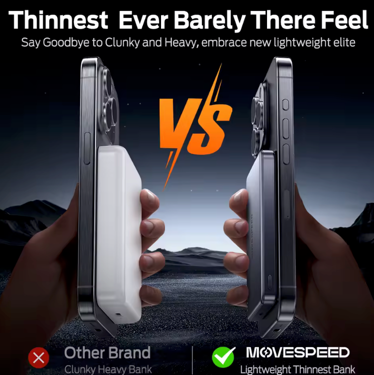 MOVESPEED S10 10000mAh Power Bank Carga Rapida 20W