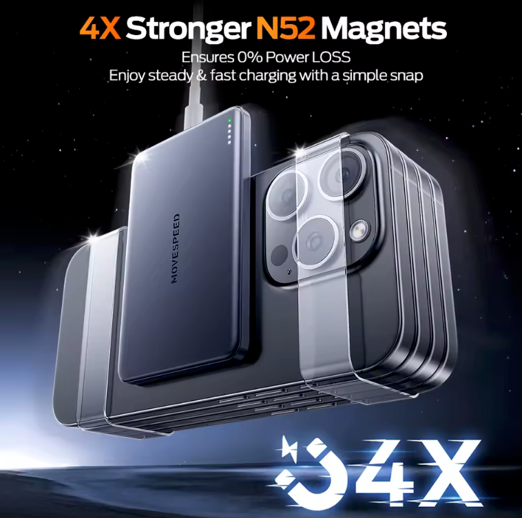 MOVESPEED S10 10000mAh Power Bank Carga Rapida 20W